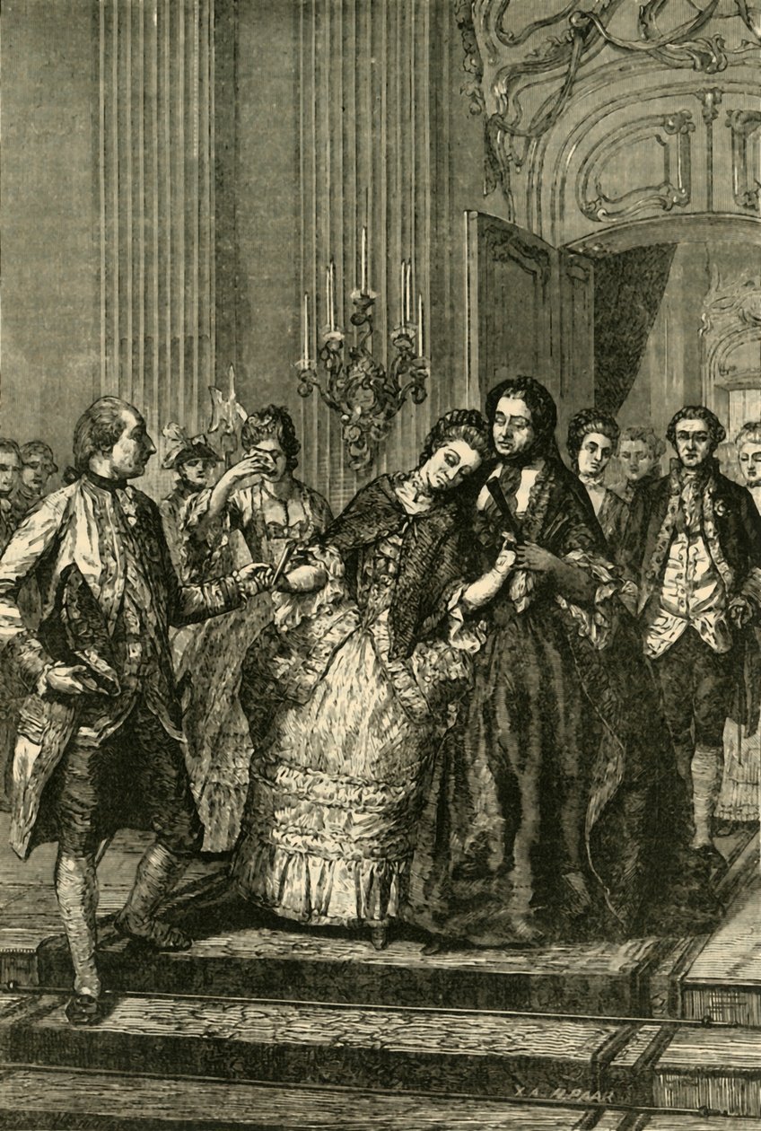 Maria Antonietta che si Congeda dalla Madre, 1770, 1890 da Unbekannt