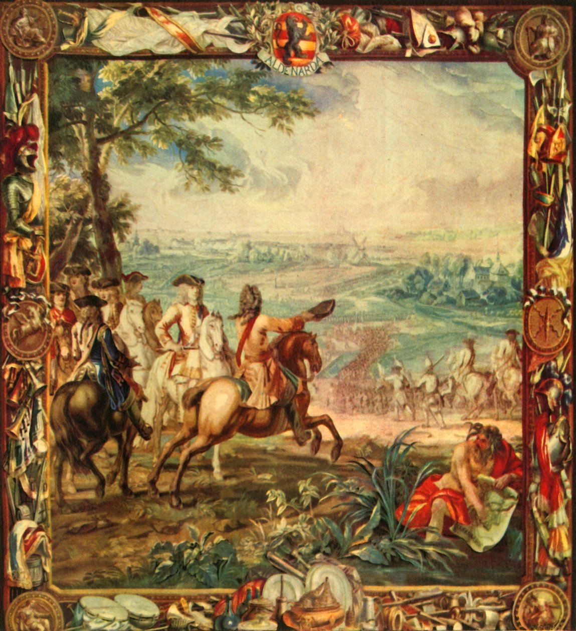 Marlborough nella battaglia di Oudenarde, 1708 da Unbekannt