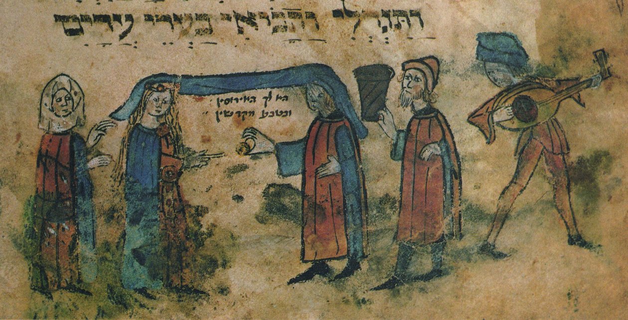 Matrimonio. Haggadah, metà del XV sec. da Unbekannt