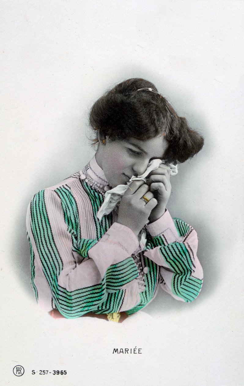 Sposati, cartolina francese vintage, c1900 da Unbekannt