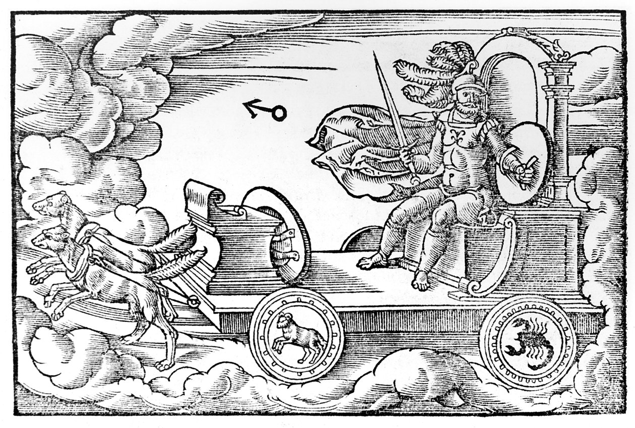 Marte, dio romano della guerra, 1569 da Unbekannt