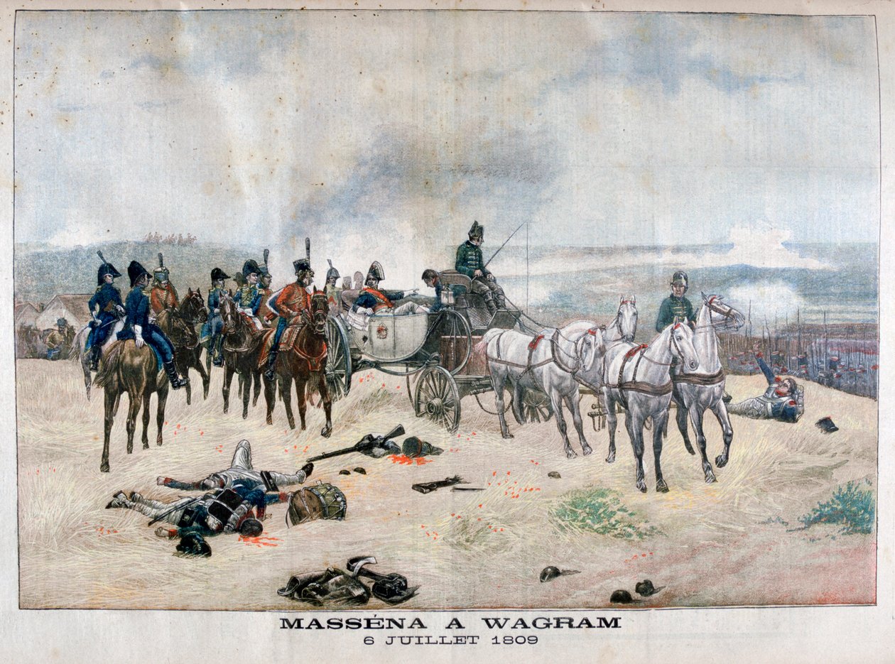 Il maresciallo Massena alla battaglia di Wagram, Austria, 5-6 luglio 1809 da Unbekannt