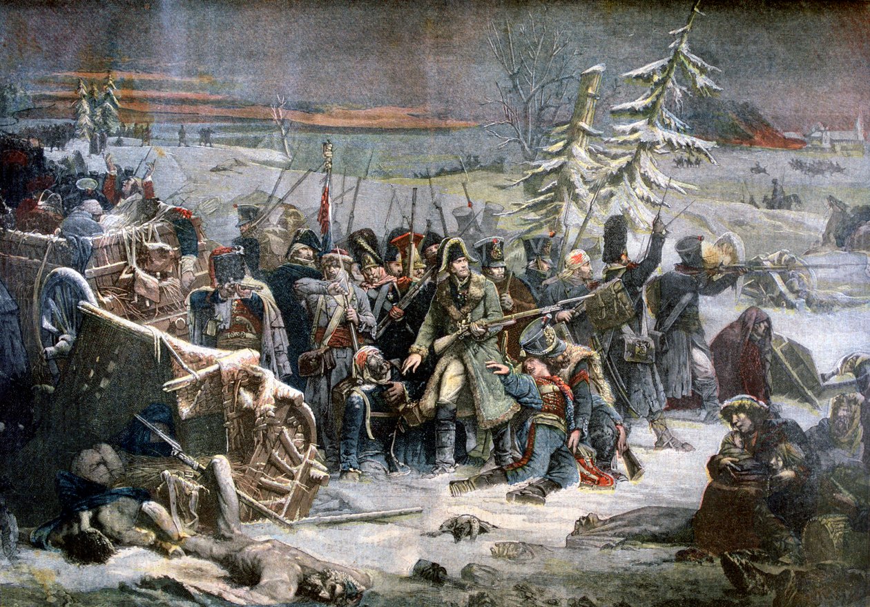 Il maresciallo Ney durante la ritirata dalla Russia, 1812 da Unbekannt