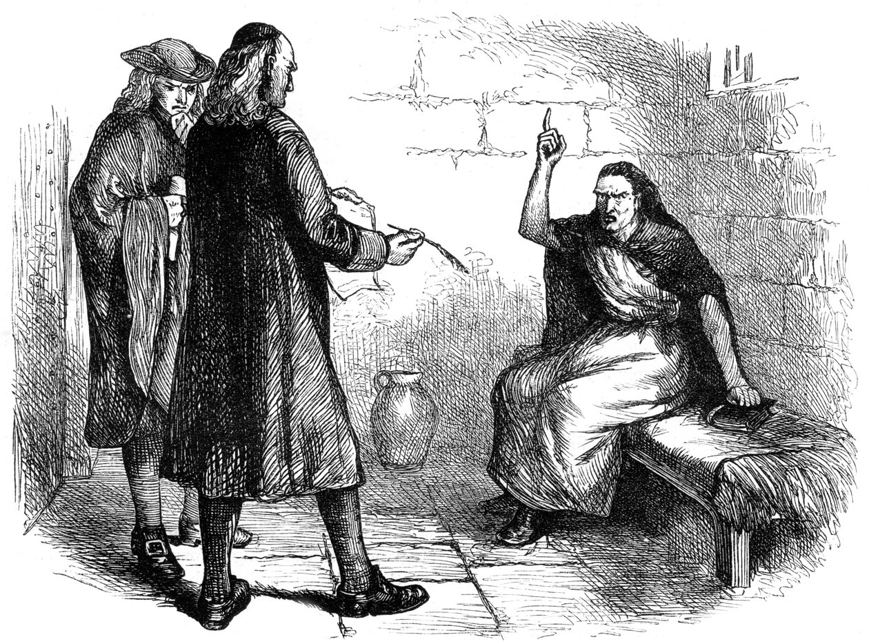 Martha Corey e i suoi accusatori, Salem, Massachusetts, c1692 da Unbekannt