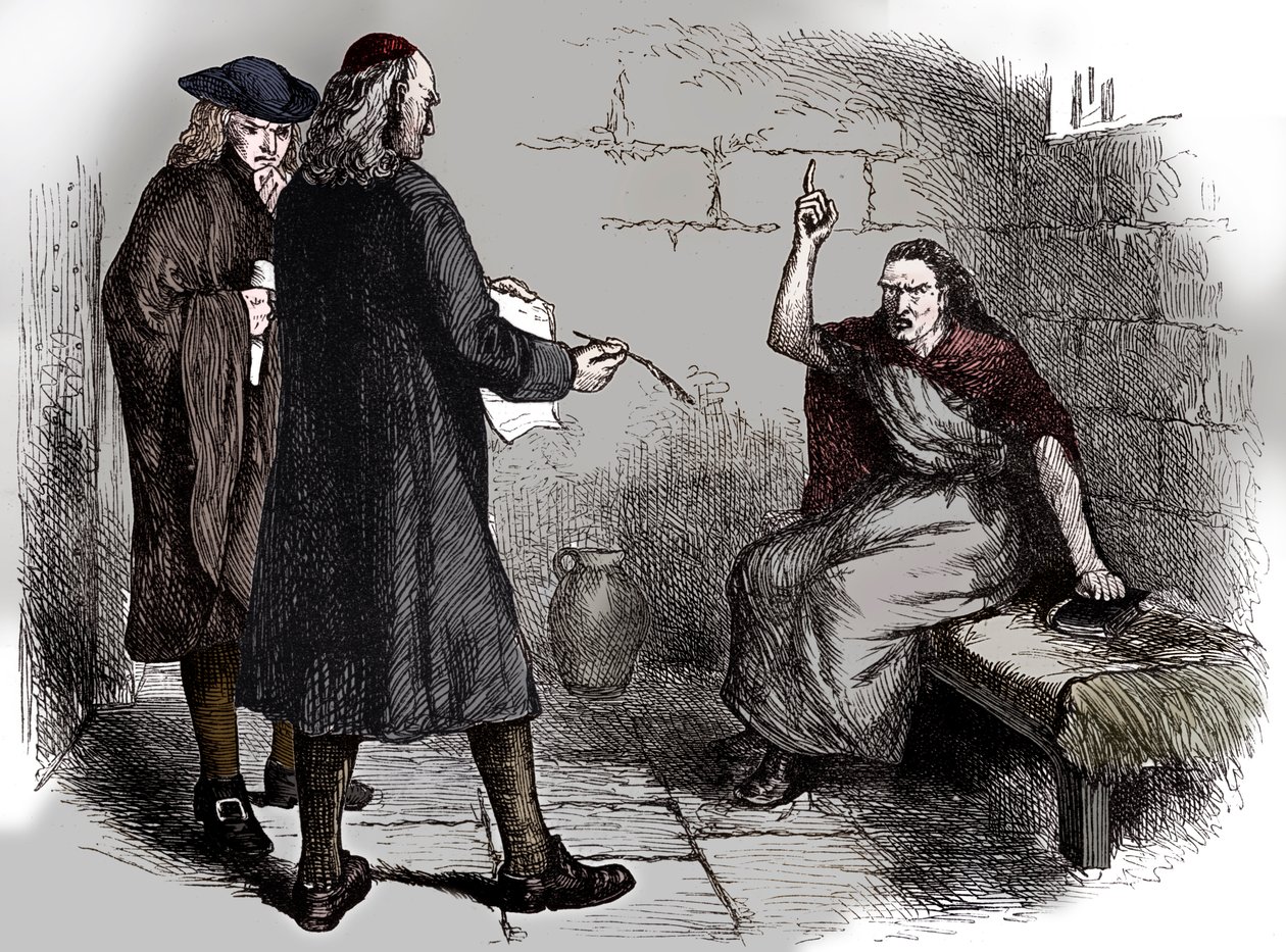 Martha Corey e i suoi accusatori, Salem, Massachusetts, c1692 da Unbekannt