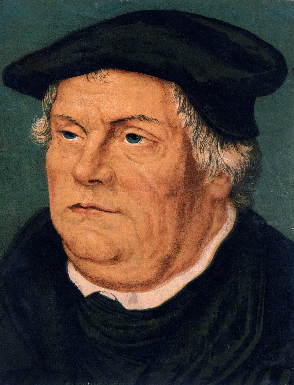 Martin Lutero, riformatore protestante tedesco del XVI secolo, XIX secolo da Unbekannt