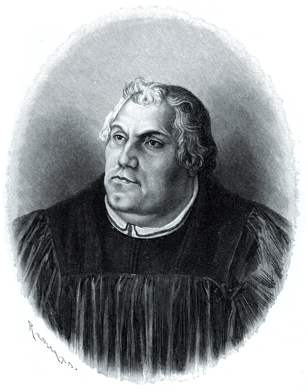 Martin Lutero, riformatore della chiesa protestante, 1903 da Unbekannt