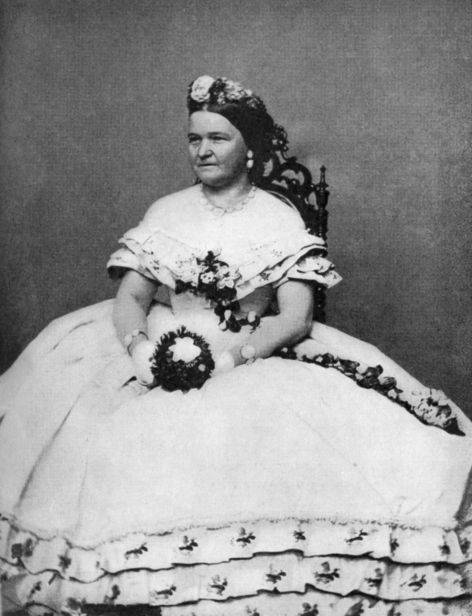 Mary Todd Lincoln, moglie del Presidente Abraham Lincoln, c1860s, 1908 da Unbekannt