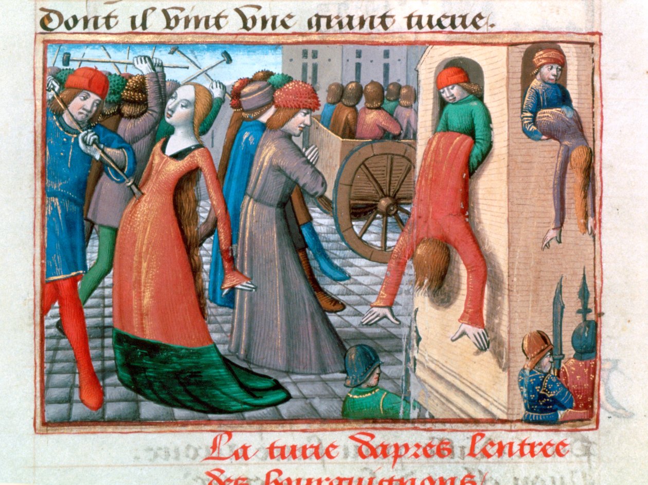 Massacro degli Armagnacchi da parte dei Borgognoni, Parigi, 1418, 1484 da Unbekannt