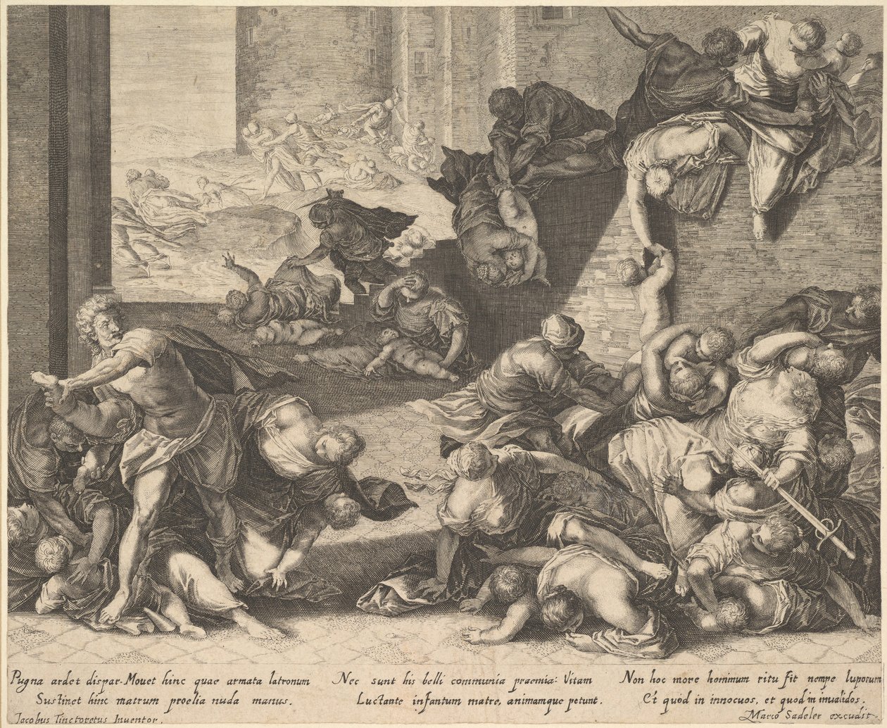 Massacro degli Innocenti, copia ridotta e invertita dopo Aegidius Sadeler da Unbekannt