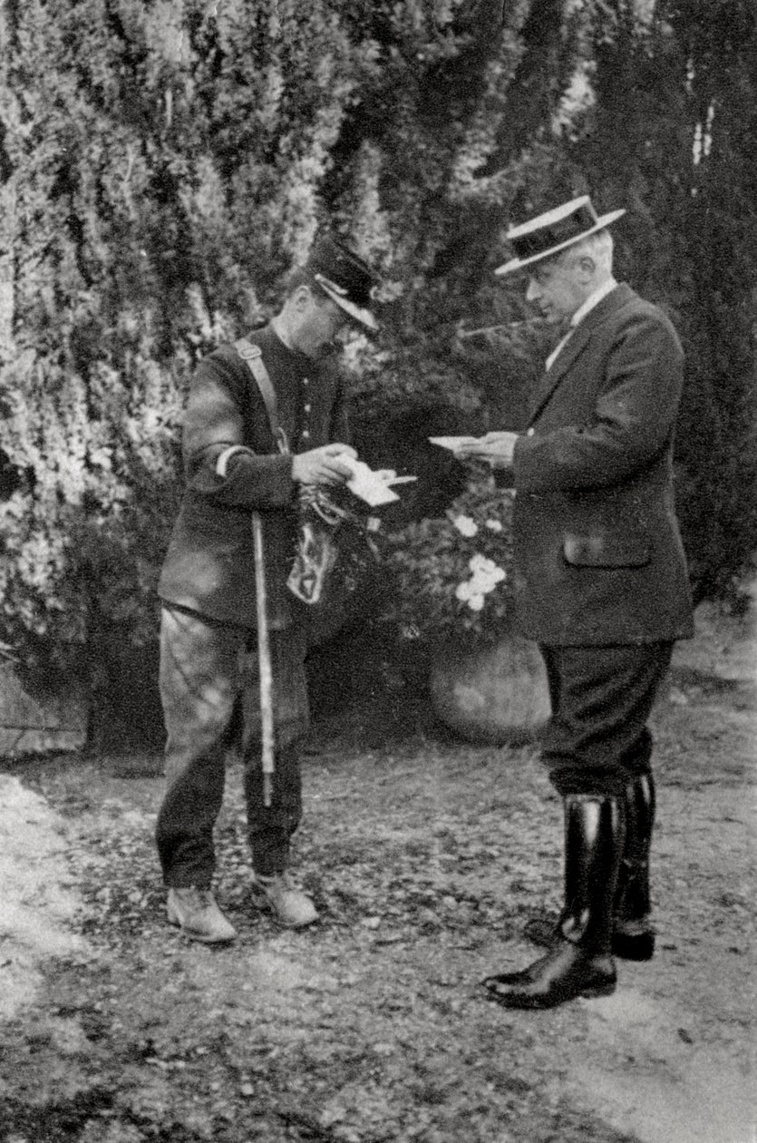 Maurice Maeterlinck, drammaturgo, poeta e saggista belga, 1915 da Unbekannt