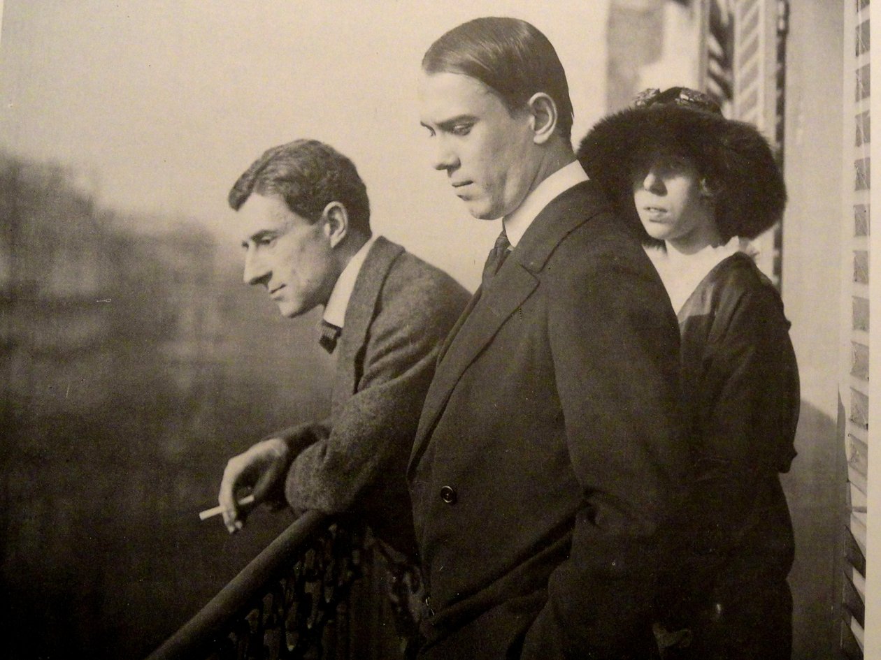 Maurice Ravel, Vaslav Nijinsky, Bronislava Nijinska a Parigi, 1914 da Unbekannt