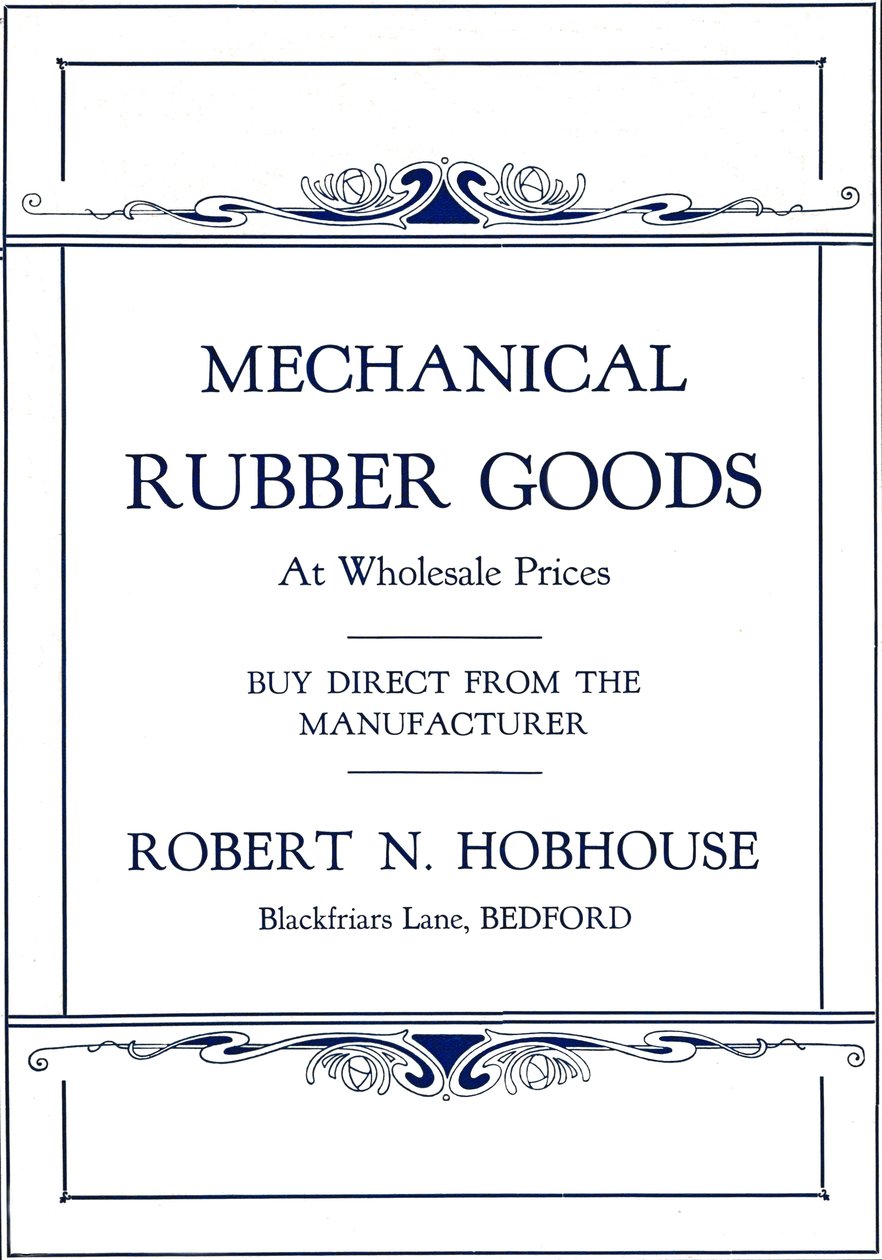 Prodotti in gomma meccanica - annuncio di Robert N. Hobhouse, 1916 da Unbekannt
