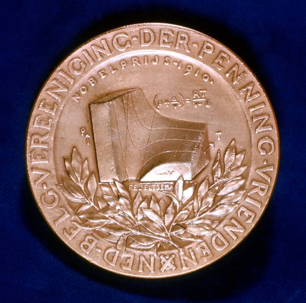 Medaglia commemorativa del fisico olandese Johannes Diderik van der Waals da Unbekannt