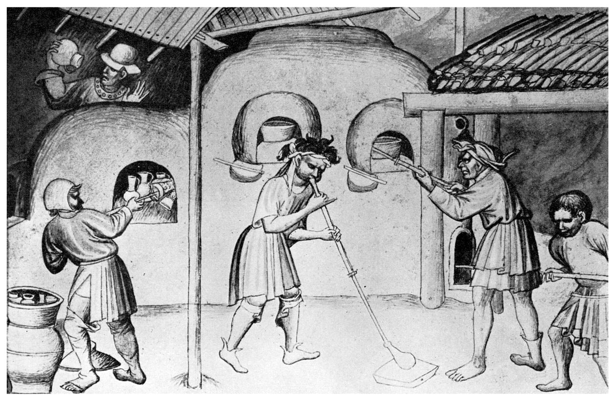 Vetreria medievale, c1300 da Unbekannt