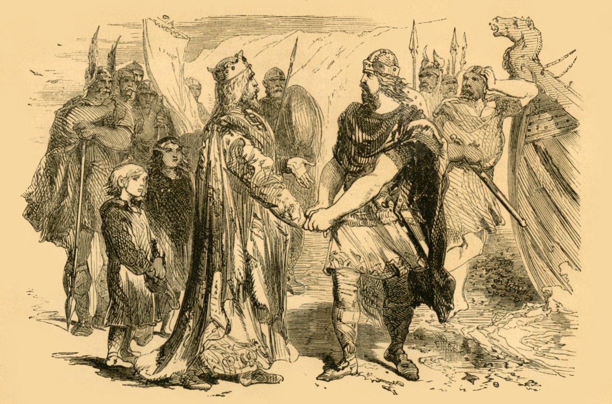 Incontro di Edmondo Ironside e Canuto, sull