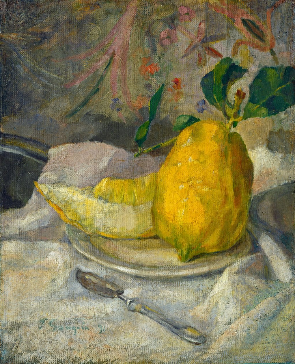 Melone e limone, c. 1900 da Unbekannt
