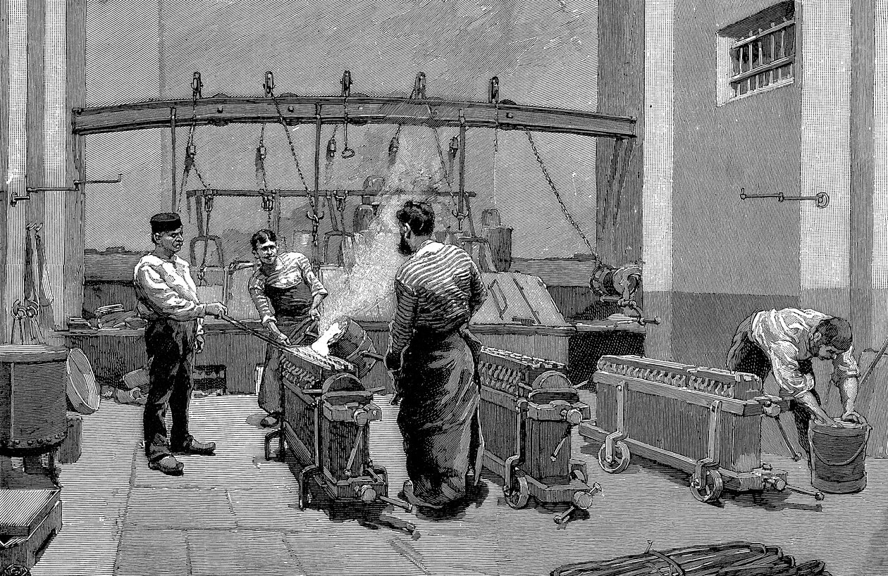 Fonderia alla zecca di Parigi, 1892 da Unbekannt