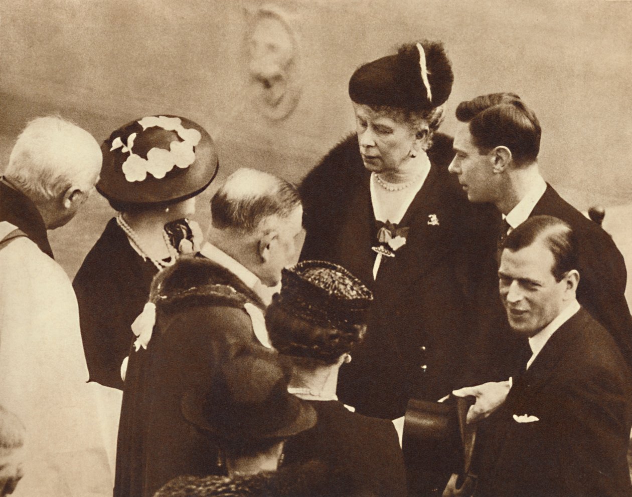 Memoriale per suo padre svelato, Castello di Windsor, 23 aprile 1937 da Unbekannt