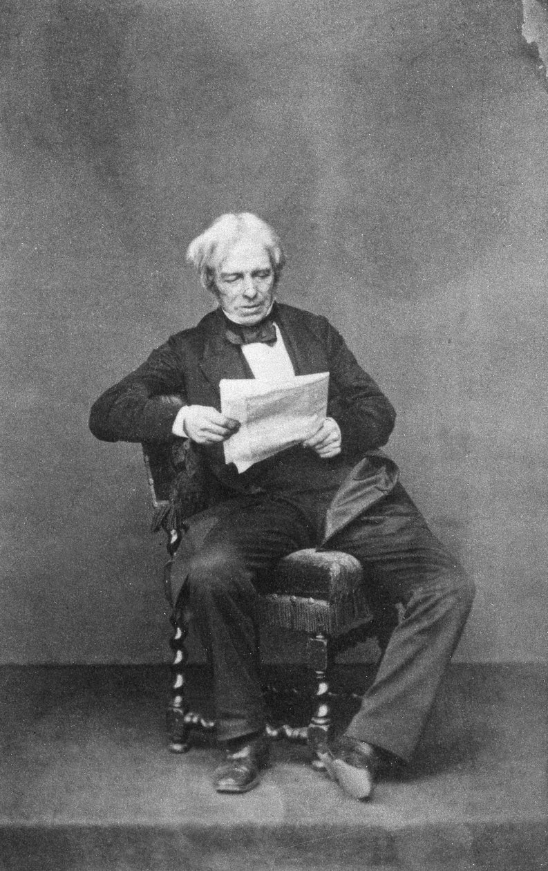 Michael Faraday, fisico e chimico britannico, c1850-1867 da Unbekannt