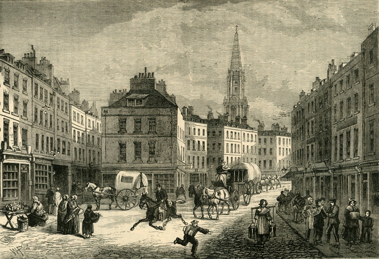 Middle Row, St. Giles, circa 1838, 1881 da Unbekannt
