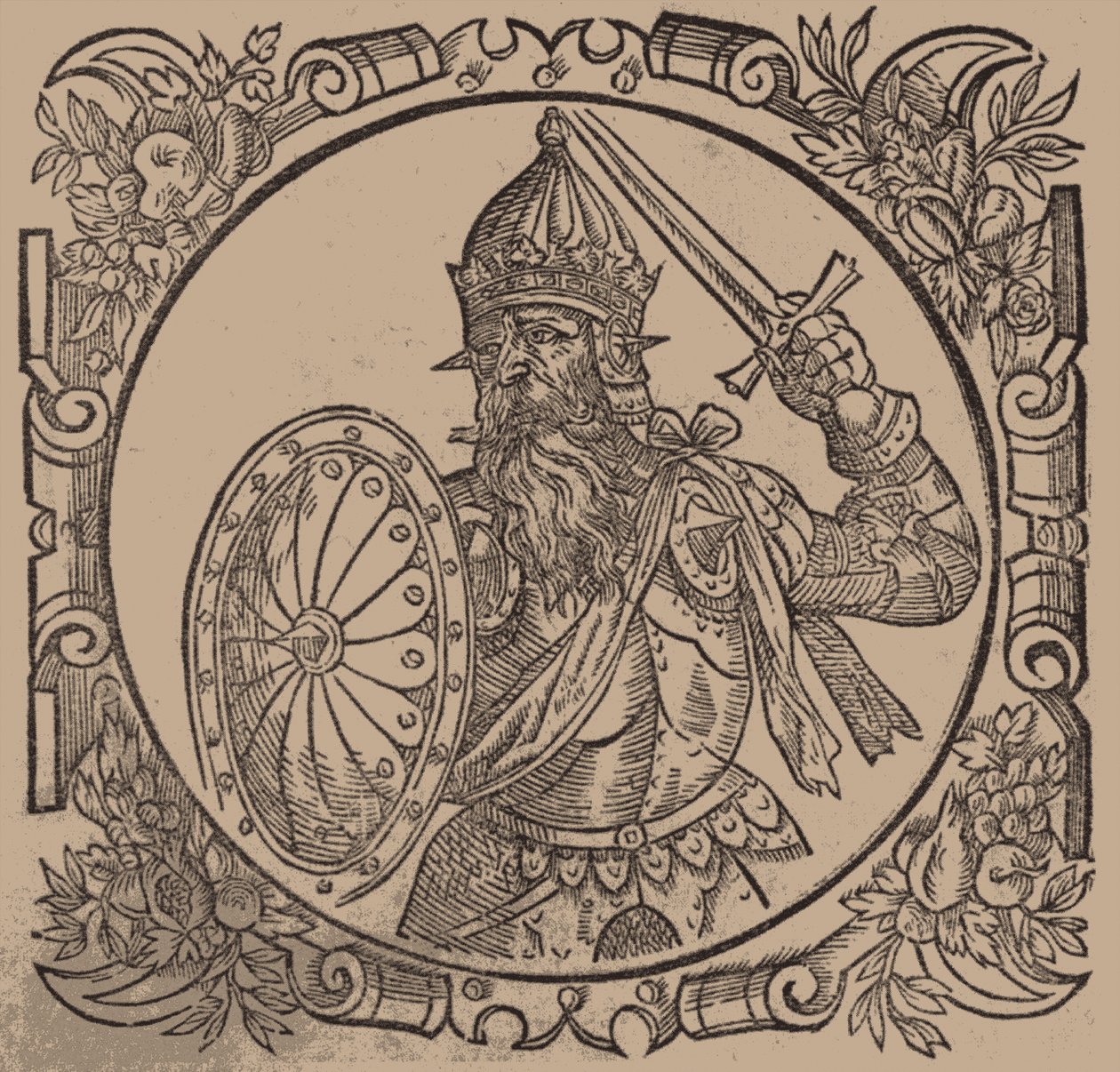 Mindaugas, re di Lituania Da: Sarmatiae Europeae desscriprio... di A. Guagnini, 1578 da Unbekannt