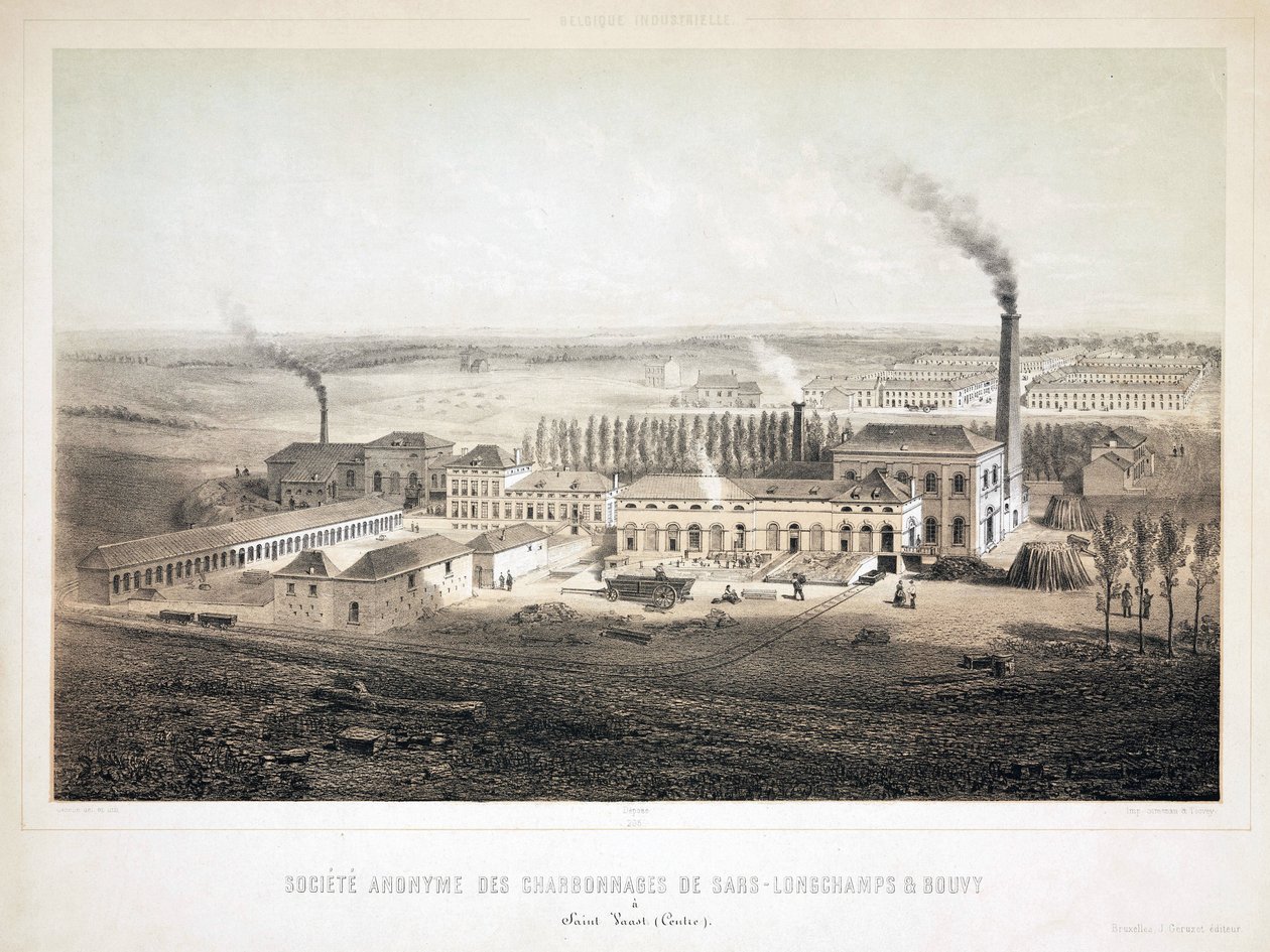 Estrazione del carbone Sars Longchamps & Bouvy Coalmining Co Ltd, Belgio da Unbekannt
