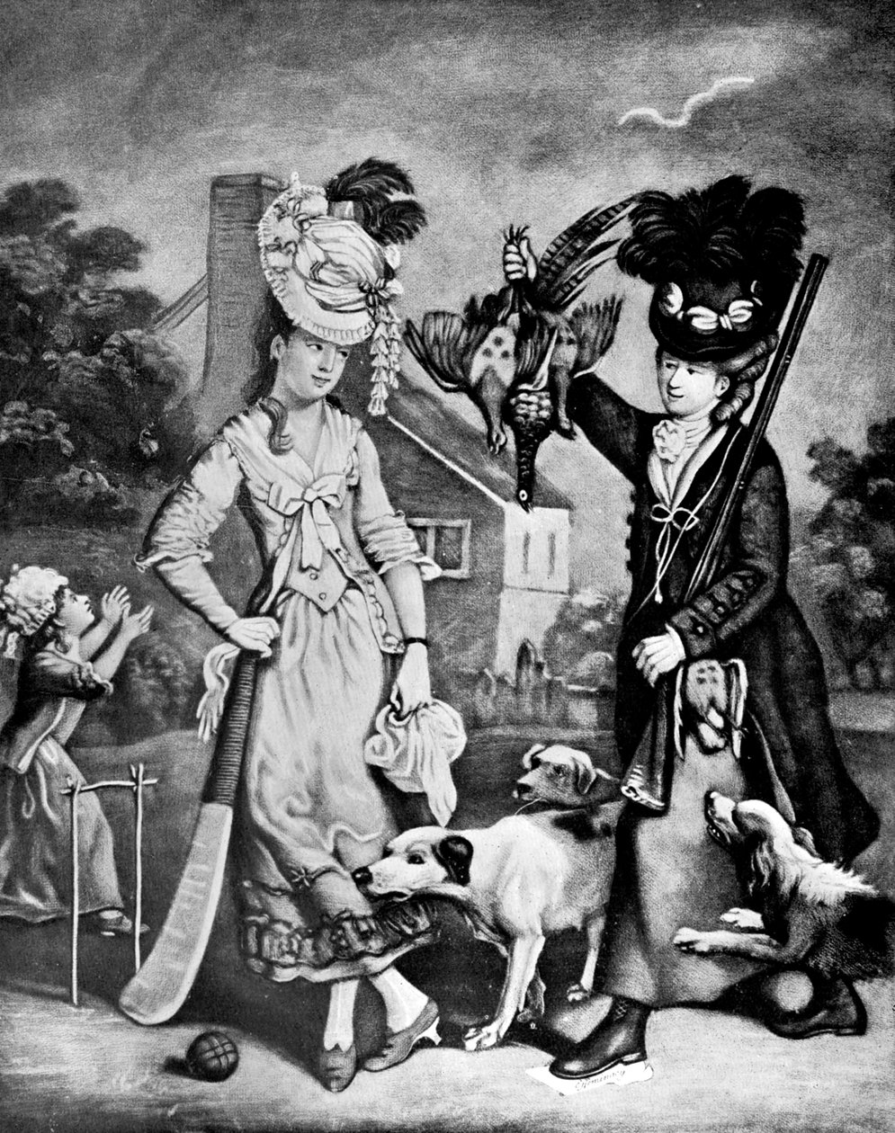 Miss Wicket e Miss Trigger, 1770 da Unbekannt