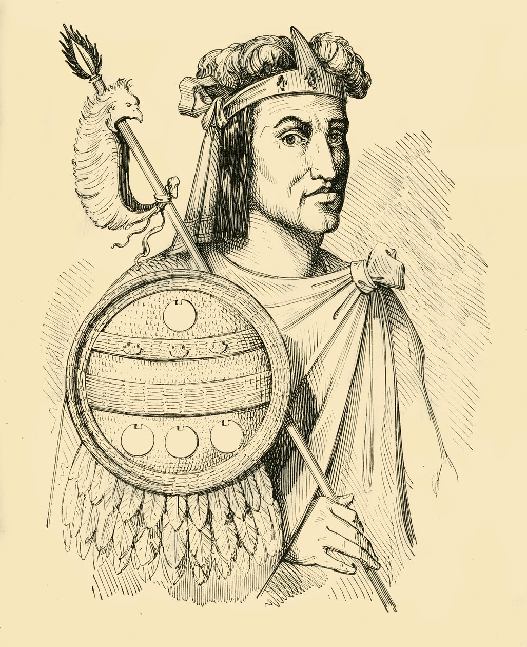 Montezuma, 1519-1520, 1890 da Unbekannt