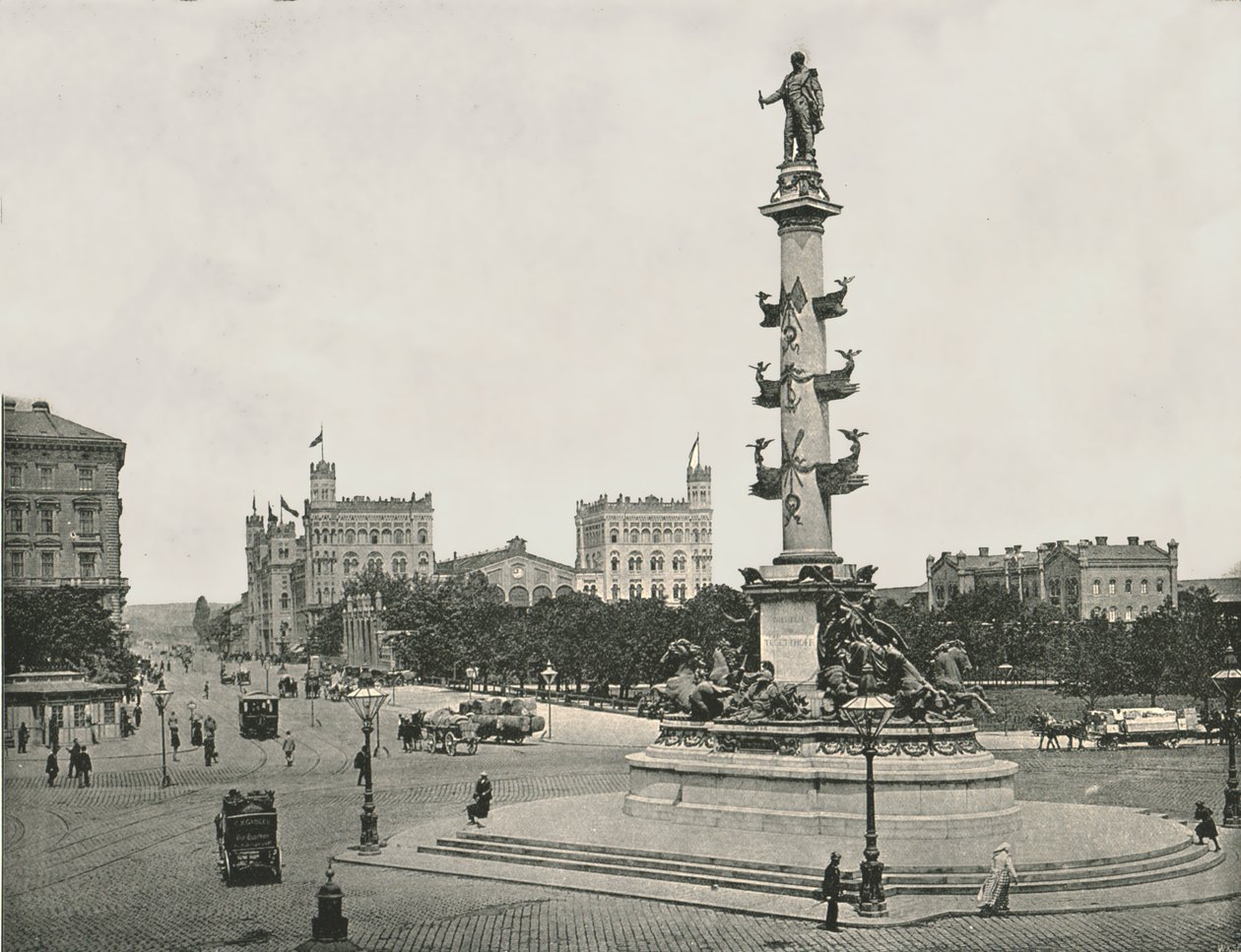Monumento a Wilhelm von Tegetthoff sul Praterstern, Vienna, Austria, 1895 da Unbekannt