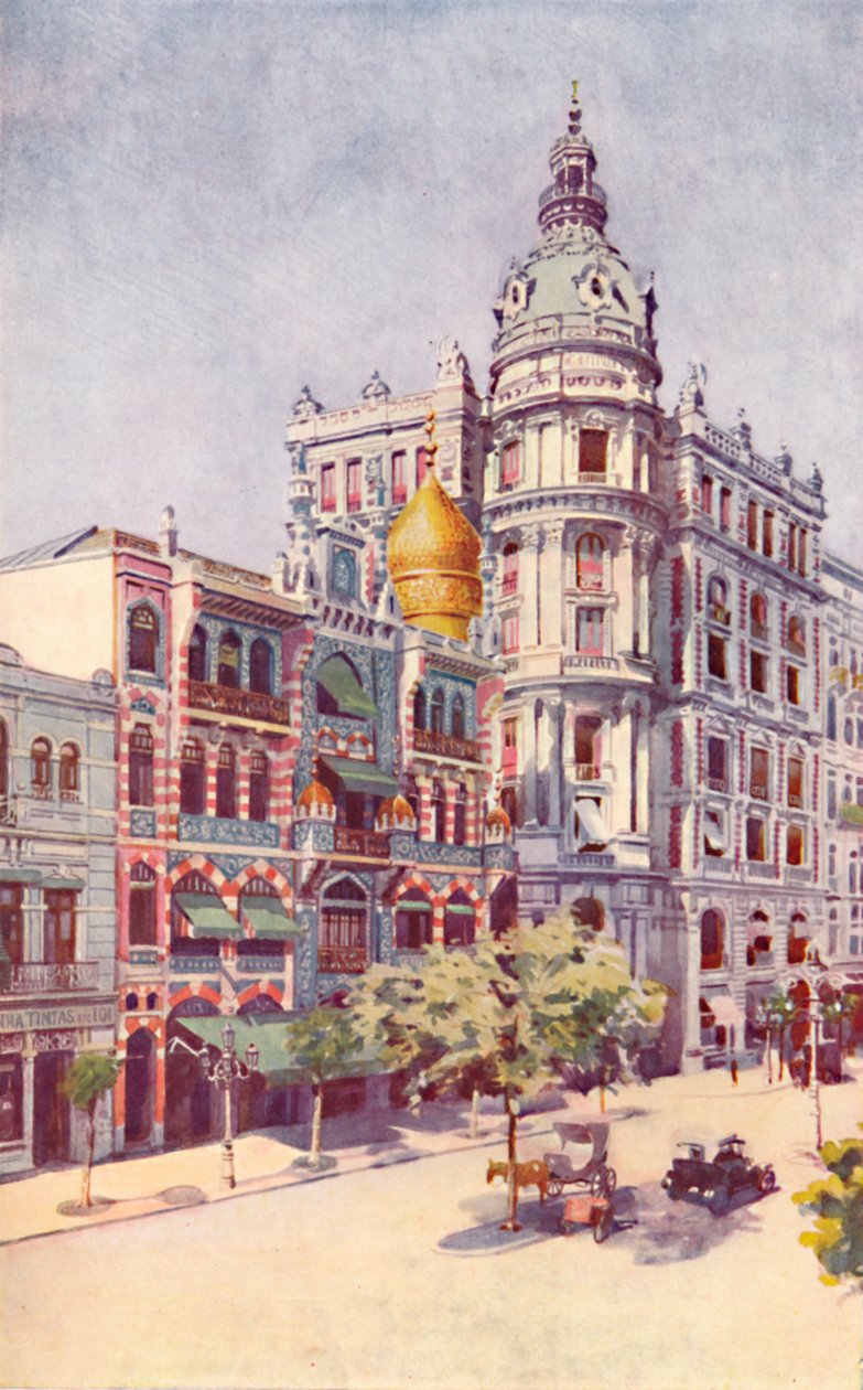 Edificio moresco e uffici dei signori Guinles, Avenida Rio Branco, 1914 da Unbekannt