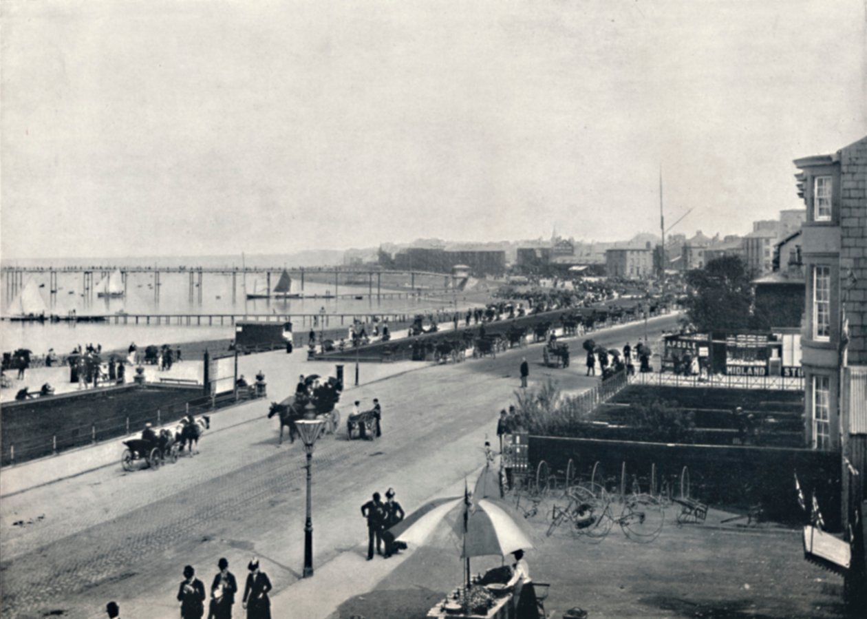 Morecambe - Il Lungomare, 1895 da Unbekannt