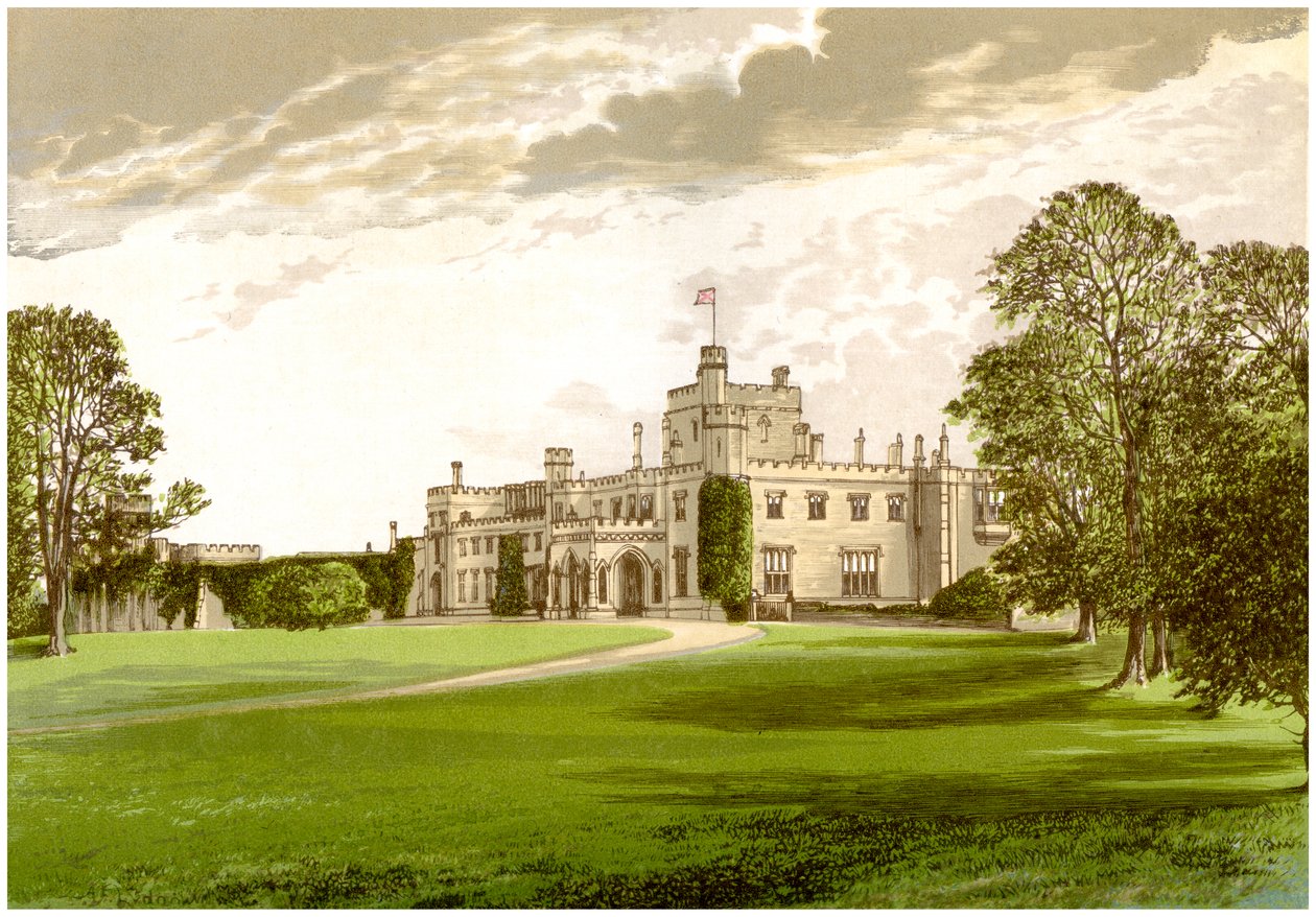 Moreton Hall, Cheshire, casa della famiglia Ackers, c. 1880 da Unbekannt