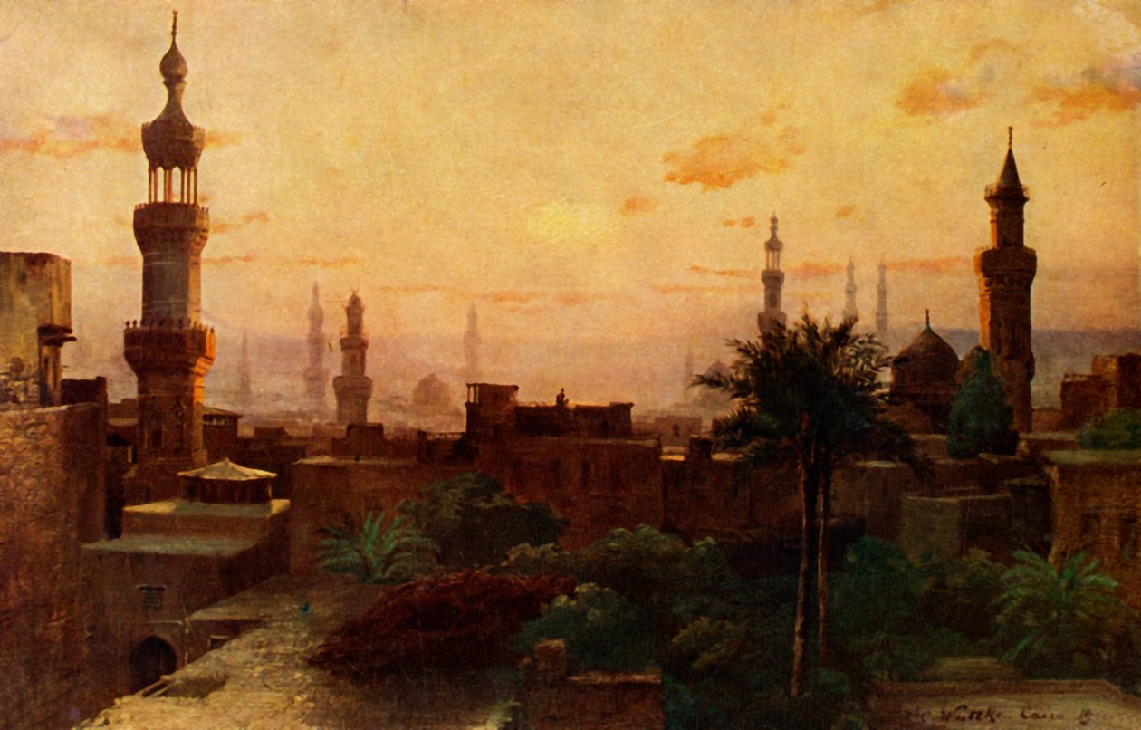 Mattina al Cairo, c1918-c1939 da Unbekannt