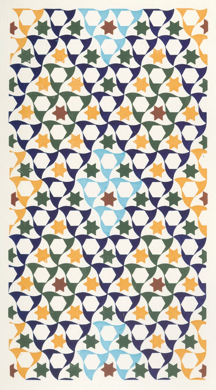 Mosaico dal portico del Generalife, 1907 da Unbekannt