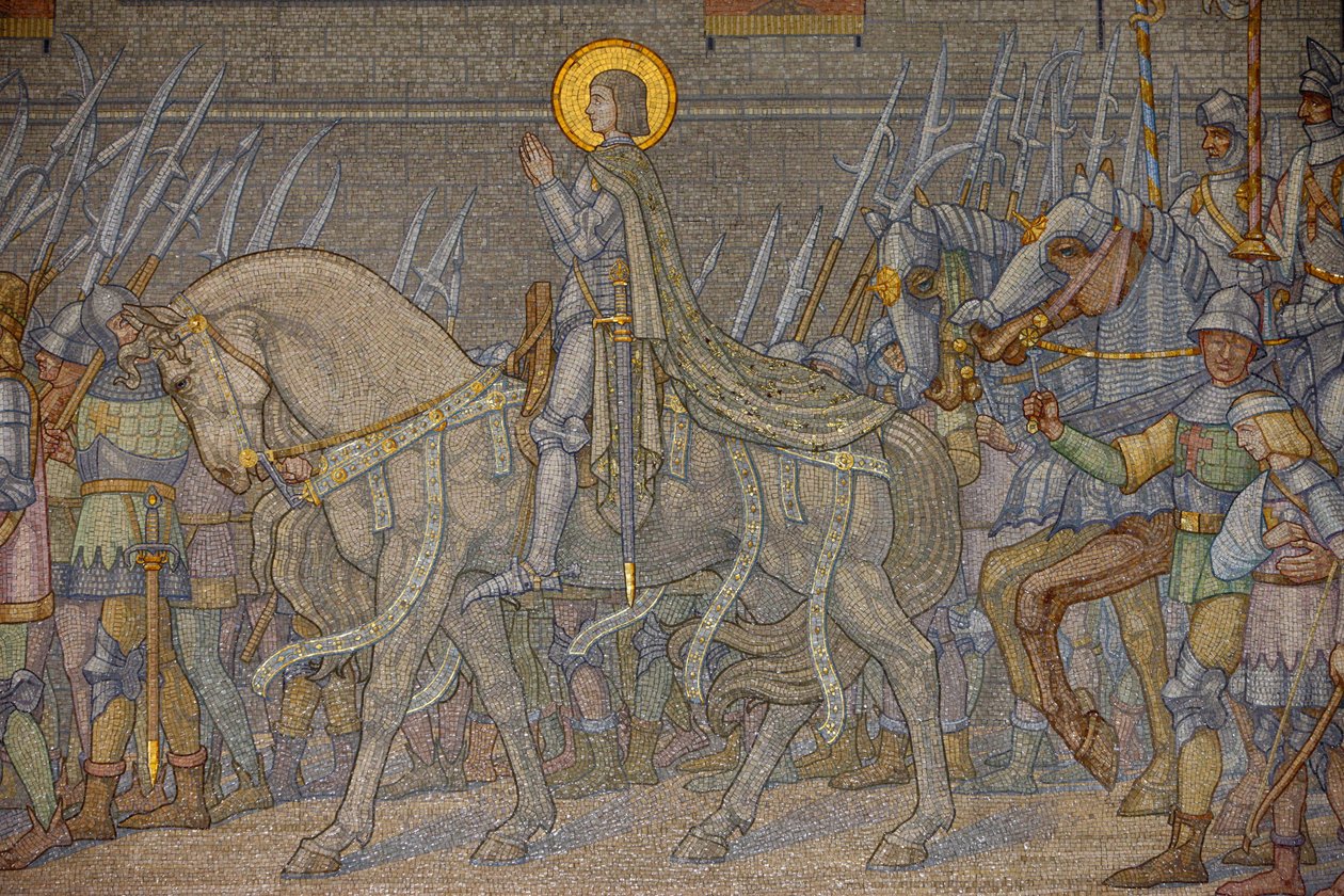 Mosaico nella basilica di Fourvière: Giovanna d