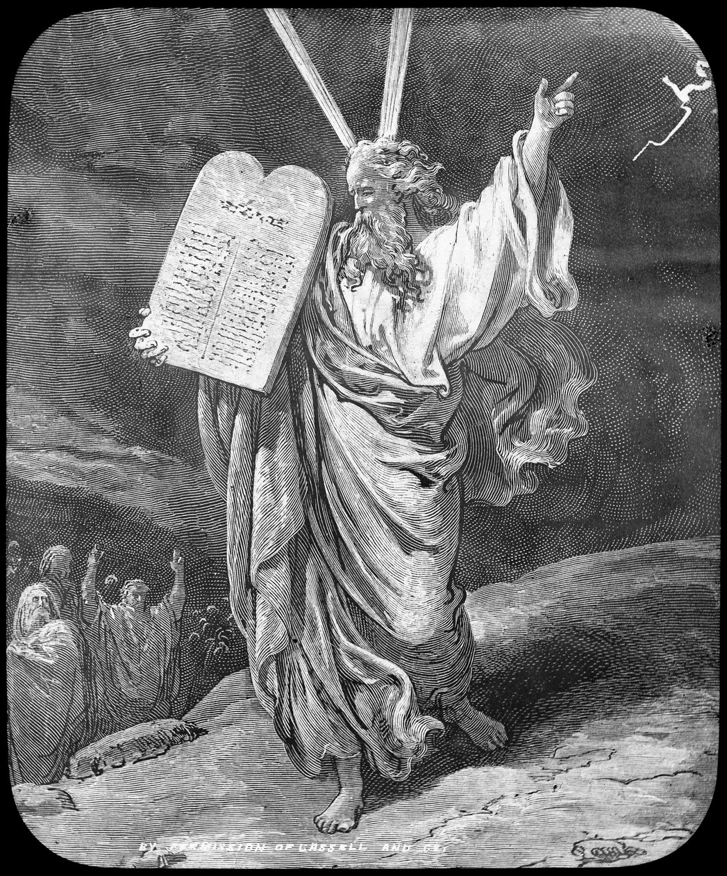 Mosè riceve la legge, fine XIX o inizio XX secolo da Unbekannt
