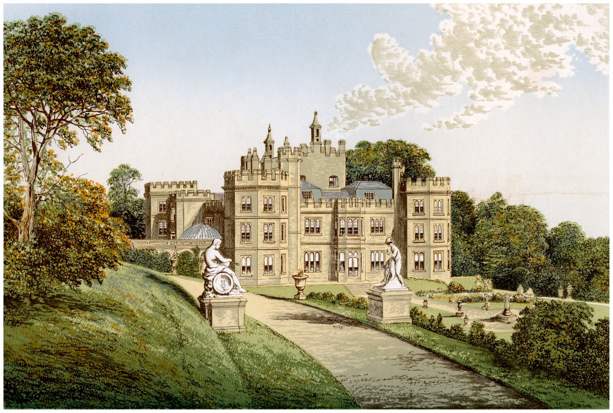 Mount Edgcumbe, Cornovaglia, casa di Lord Mount Edgcumbe, c1880 da Unbekannt