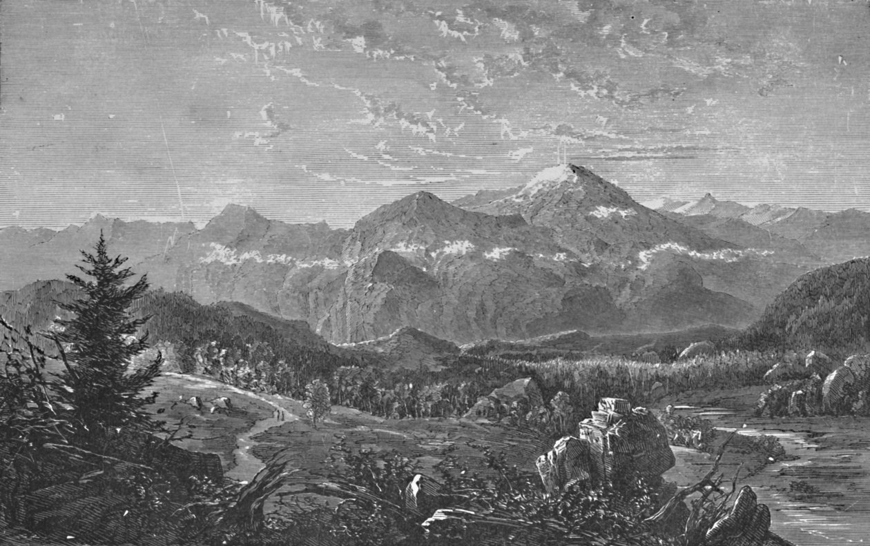 Monte Washington e le Colline Bianche, 1883 da Unbekannt