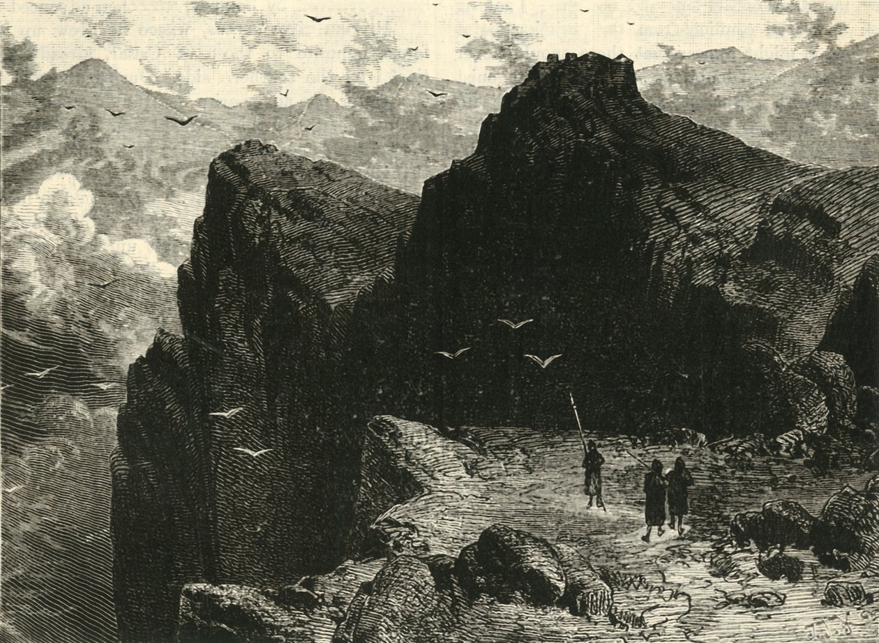 Scena di montagna in Epiro, 1890 da Unbekannt