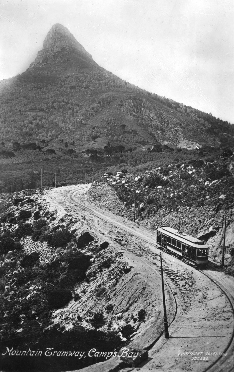 Funivia di montagna, Camps Bay, Città del Capo, Sudafrica, 1917 da Unbekannt