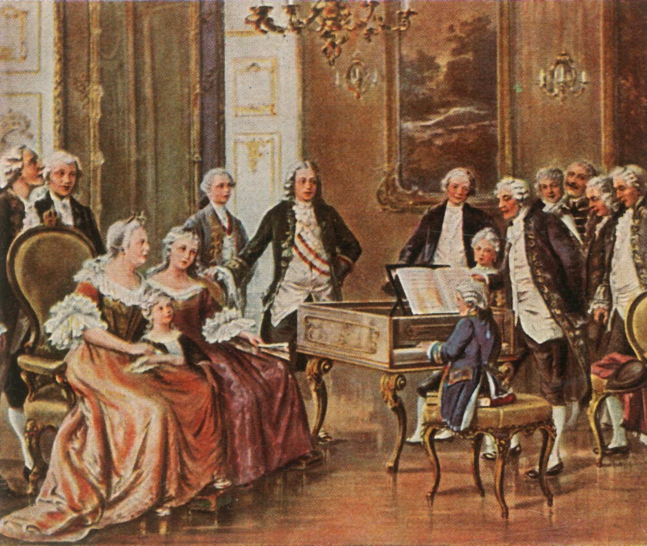 Mozart si esibisce per l