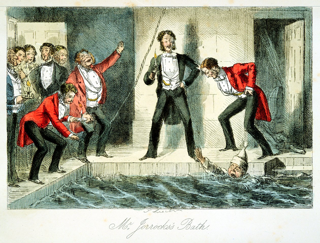 Il bagno del signor Jorrocks, 1845 da Unbekannt