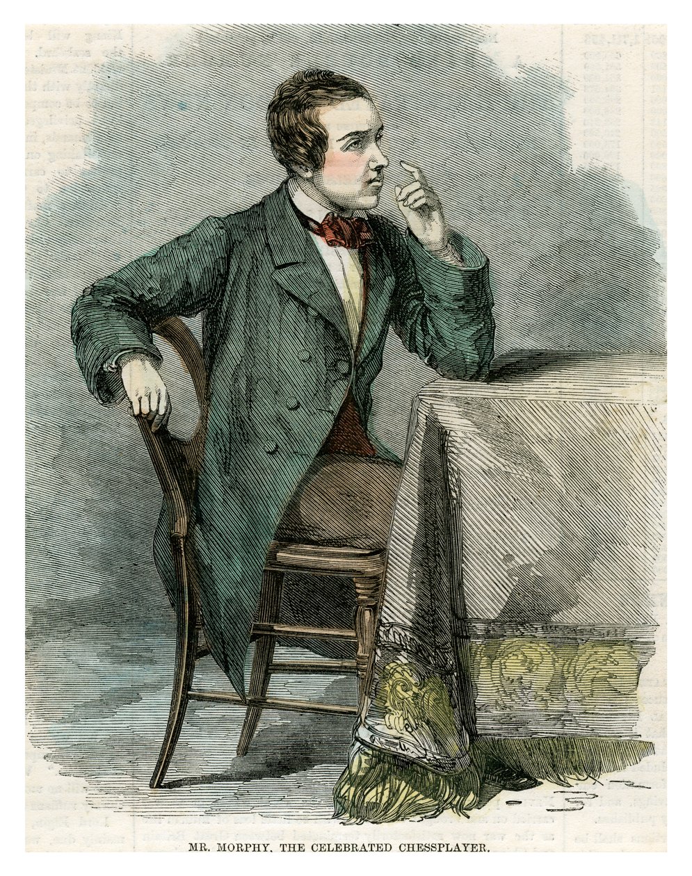 Mr Morphy, il celebre giocatore di scacchi, XIX secolo da Unbekannt
