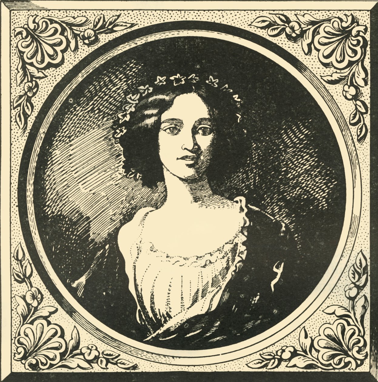 Mrs Gladstone nel 1857 da Unbekannt