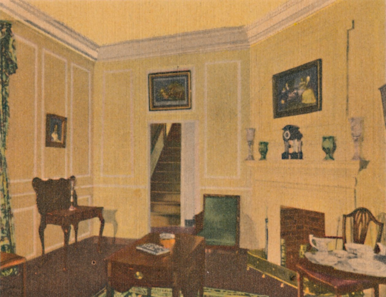 Sala da Soggiorno della Signora Washington, 1946 da Unbekannt
