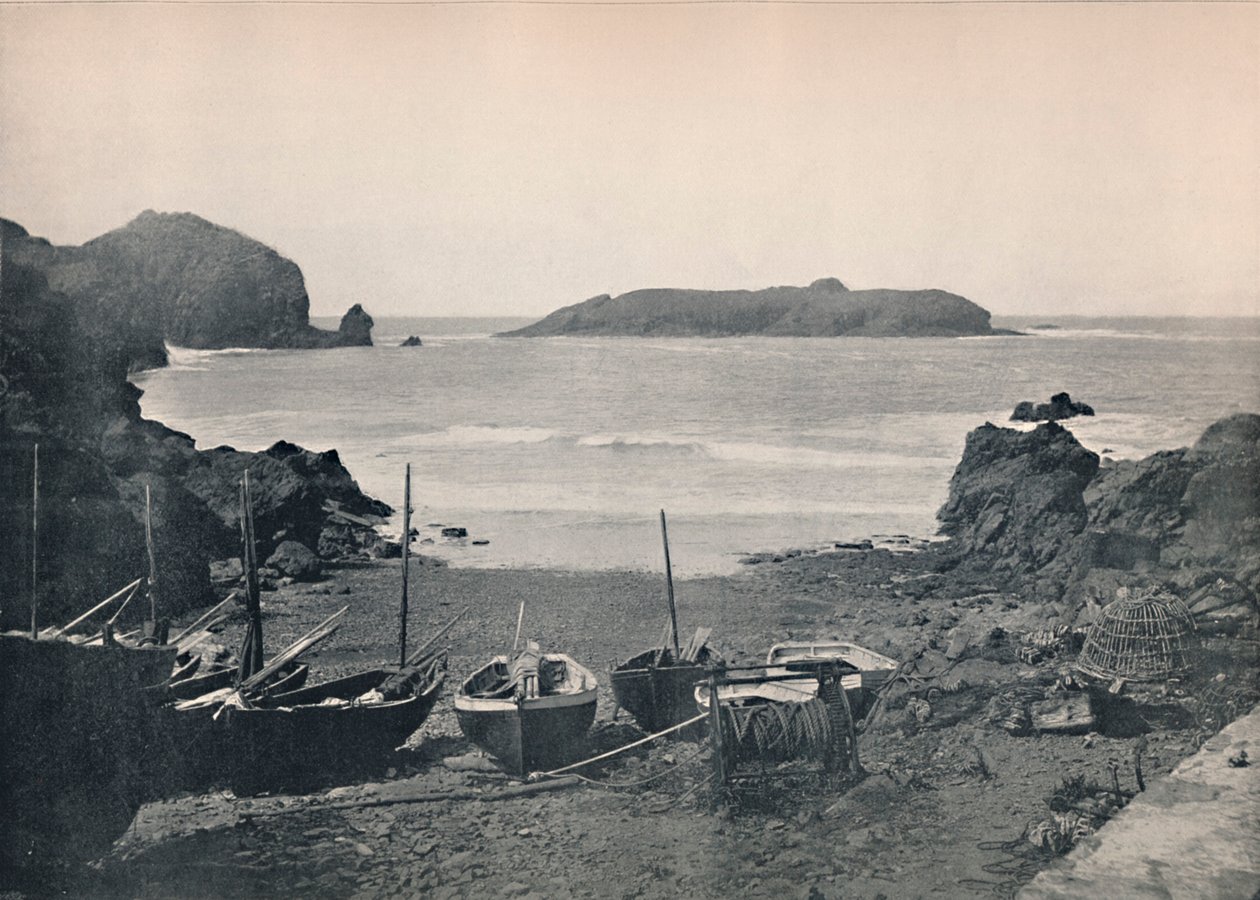 Mullion Cove - Mostrando Mullion Island, 1895 da Unbekannt
