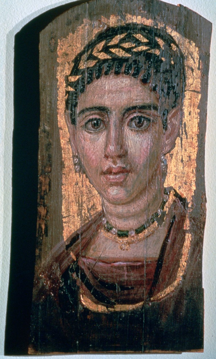 Ritratto di mummia di una donna egiziana, I-III secolo da Unbekannt