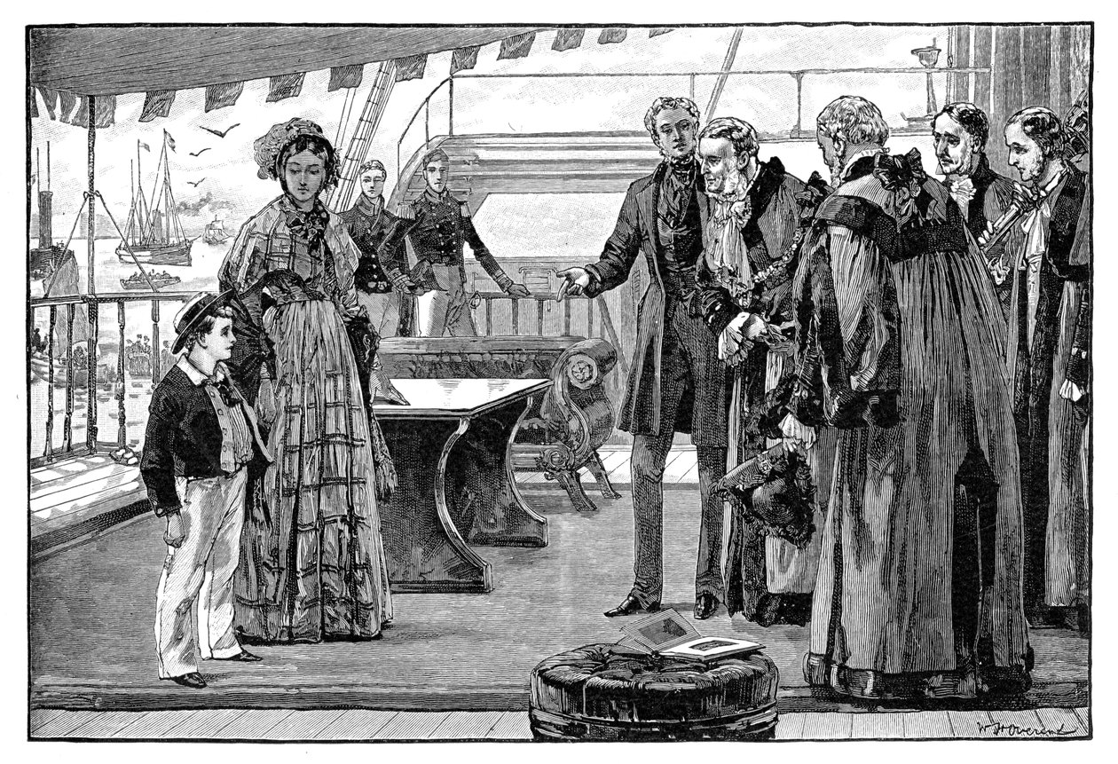Dignitari municipali presentati al Principe di Galles, c1840s, 1900 da Unbekannt