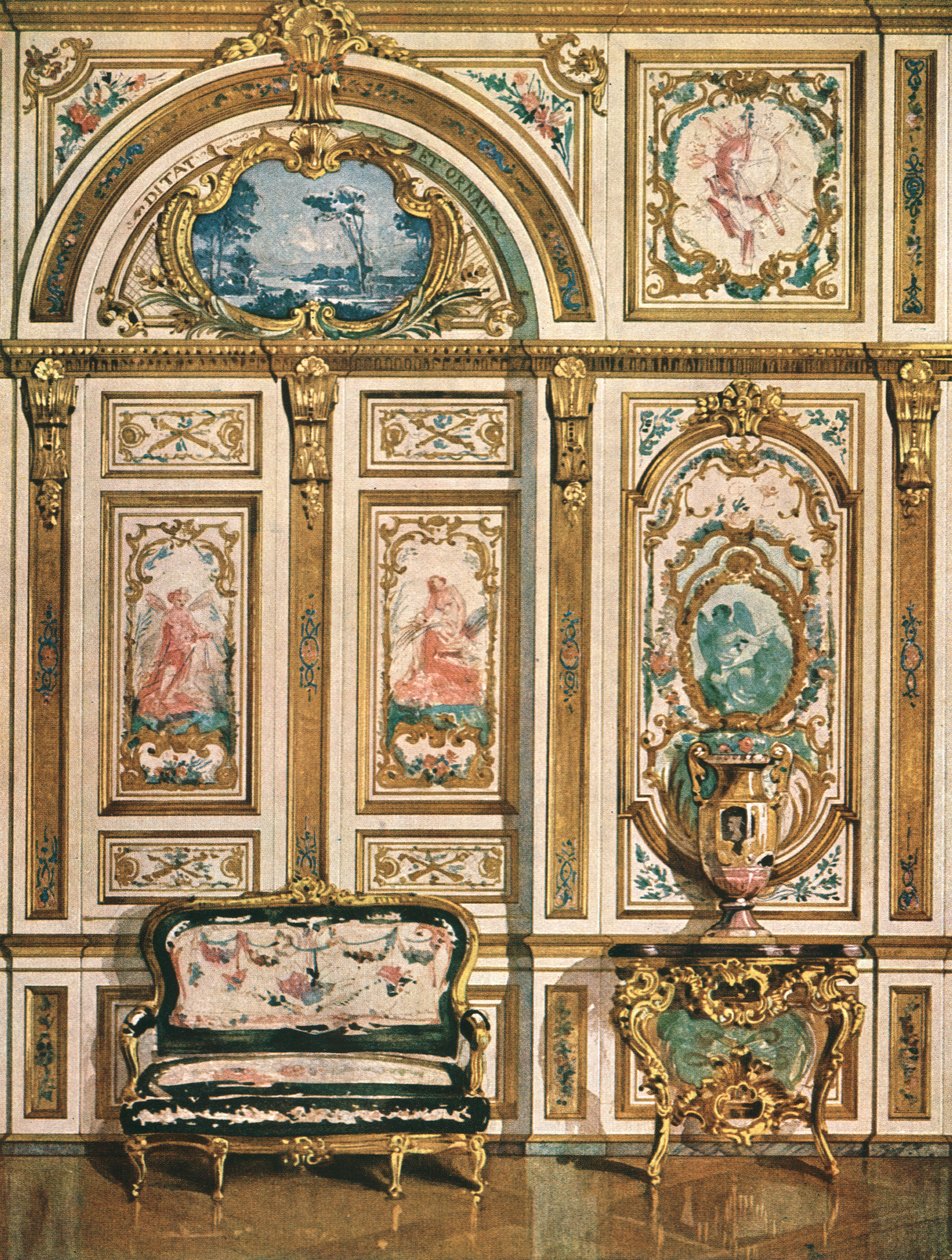 Decorazione murale nel Palazzo di Fontainebleau, Francia da Unbekannt